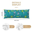 thumbnail image 3 of Lsque Cute Shark Turtle Body Pillow Case Cover,Ultra-Soft Microfiber Bed Pillow Cases 20x54 inches,Elegant Bedding,Breathable Durable Pillow Cover with Envelope Closure, 3 of 8