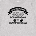 thumbnail image 4 of Inktastic Congratulations Promoted from Dog Grandma to Human Grandma Girls Baby T-Shirt, 4 of 5