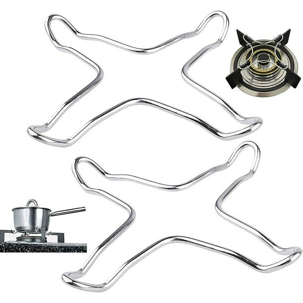 Set of 2 Stainless Steel Gas Reducer for Gas Hob, Trivet, Wok, Gas