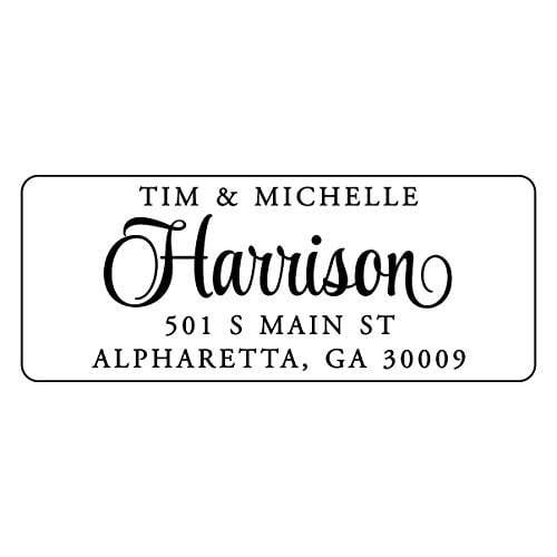 Return Address Labels - Personalized Stickers with Your Information - 250 Adhesive Peel and Stick Mailing Labels, White