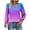 Sky Blue, variant on Scyoekwg Elegant Blouses for Women Long Sleeve Square Neck Top Fall Fashion Gradient Graphic Tops Casual Stretchy Pullover (Black,L)