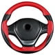 thumbnail image 2 of Funda para volante de coche Four Seasons General Motors mango universal hombre mujer la mayor parte del coche (negro+rojo-tamaño estándar), 2 of 4