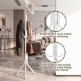 thumbnail image 6 of HONEIER Coat Rack, 68.9in Coat Rack Stand, Freestanding Coat Rack with 9 Hooks for Entryway Bedroom Living Room, White, 6 of 10