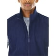 thumbnail image 7 of ToBeInStyle Men's Zip Up Sleeveless High Collar Polar Fleece Vest - Navy - Medium, 7 of 7