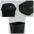 thumbnail image 3 of Minekkyes 4 Packs Kitchen Trash Can 13 Gallon with Swing Lid, Plastic Tall Garbage Can, Large 50L Waste Bin for Home, Office, Garage, Restaraunt (Black), 3 of 7
