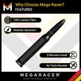 thumbnail image 2 of Antena Truck Bullet Mega Racer de fibra de carbono universal de 14 cm, 2 of 6