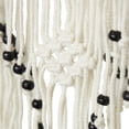 thumbnail image 6 of DecMode Cream Cotton Handmade Intricately Weaved Macrame Wall Decor with Beaded Fringe Tassels (3 Count), 6 of 14