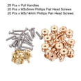 thumbnail image 3 of 10mm Head Dia. Knobs Pull Handle Zinc Alloy Light Gold 20Pack, 3 of 6