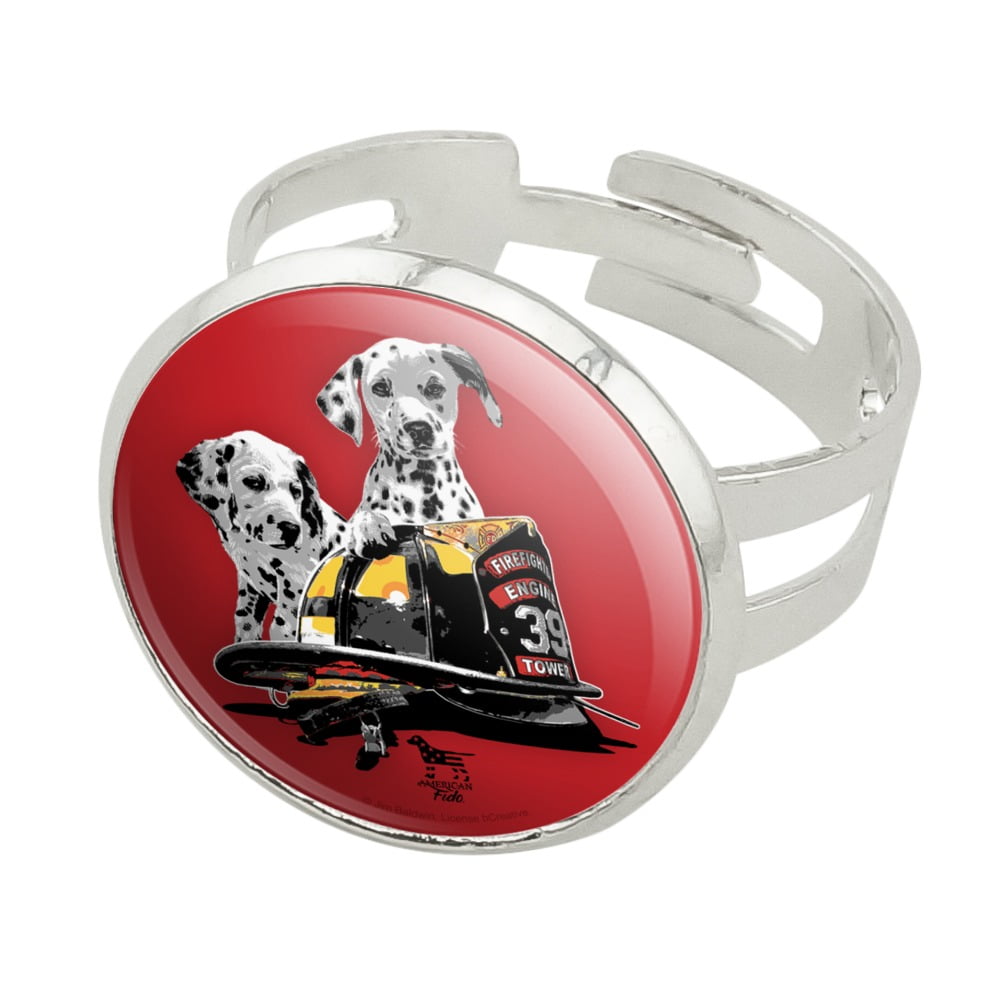 Details about   Silver Tone Enamel Dalmatian FIRE Dog With Helmet & Ax Lapel Pin 7/8" 