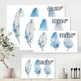 thumbnail image 4 of Designart ' Abstract Blue Boho Feathers II ' Lake House Canvas Wall Art Print, 4 of 4