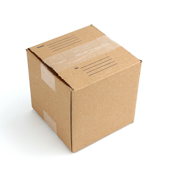 Pen+Gear Small Shipping Box, Kraft, 6L x 6W x 6H