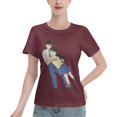 thumbnail image 1 of T-Shirt Basique à Manches Courtes pour Femmes Conan et Xiaolan, 1 of 6