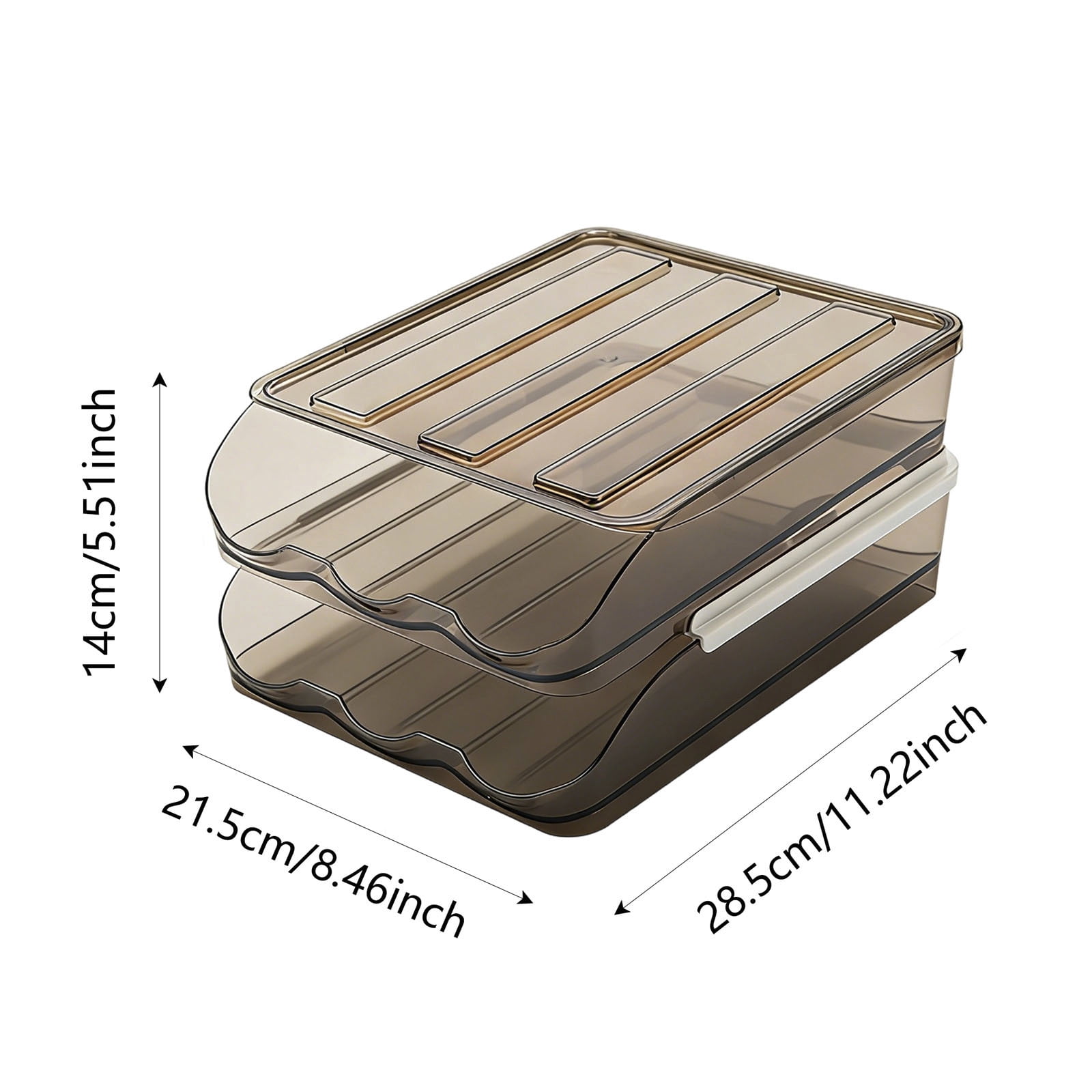 fsxdhpcsgfc 2 Tier Egg Holder For Refrigerator With Lid Large Capacity Holds 36 Eggs In Clear Container Stackable Organizer For Kitchen Storage Refrigerator Countertop over Shelf Kitchen Kitchen