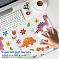 thumbnail image 4 of Long Mouse Pads for Desk,White Dinosaurs Flowers Pattern Desk Mats on Top Of Desks, Desk Mouse Pad Extra Large with 3mm Non-Slip Base and Stitched Edge for Gaming,Office,Work,Home 31.5"x11.8", 4 of 6