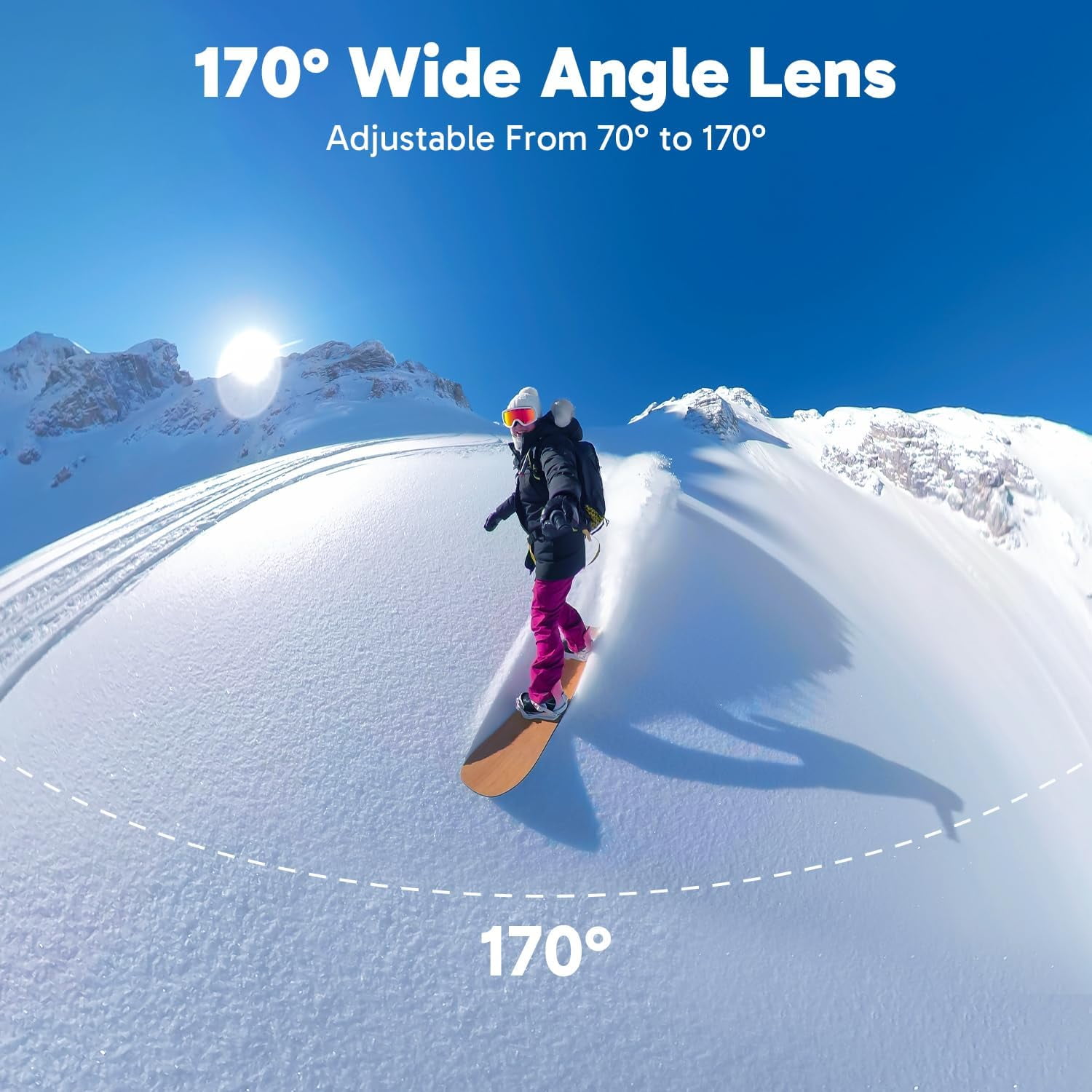 Dragon Touch 4K Action Camera - Vision 3 20MP Underwater Waterproof Camera with 4X Zoom 170° Wide Angle WiFi Sports Cam with Remote 2 Batteries and Mounting Accessories Kit
