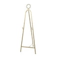 thumbnail image 2 of Studio 350 Gold Metal Tall Adjustable Minimalistic Easel with Circular Ring Top, 2 of 5