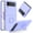 001-Purple, variant on Samsung Galaxy Z Flip 3 5G Case Liquid Silicone Soft Gel Rubber Slim Cover with Ring Kickstand Shockproof Full Body Protective Phone Case for Samsung Z Flip 3 2021, Lilac Purple