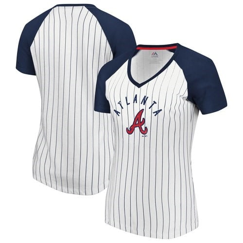 atlanta braves button up jersey