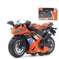 thumbnail image 4 of Flmtop 1/14 Simulation Motorcycle Pull Back Model with LED Music Learning Kids Toy, 4 of 8