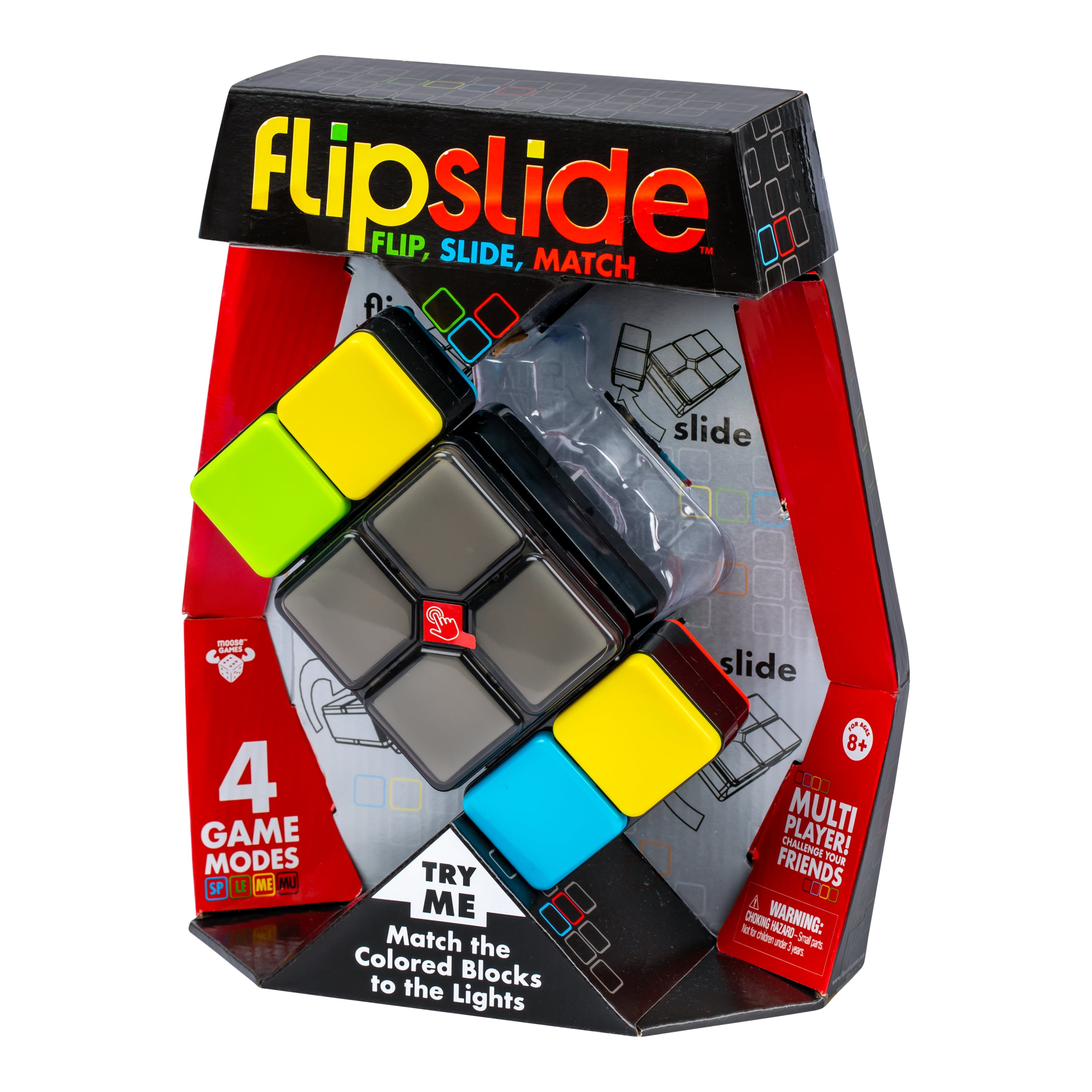 Flipslide, 4 Game Modes, Family Friendly,  Multi Player, Puzzle Cube, Moose Games, Ages 8+