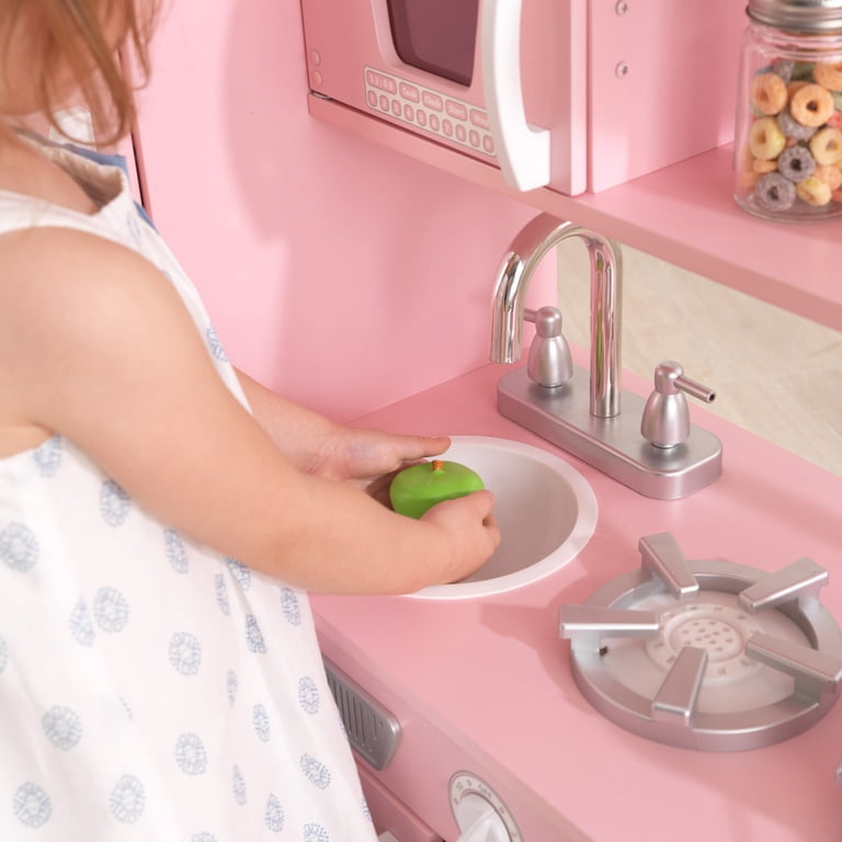 KidKraft Vintage Wooden Play Kitchen, Pink photo 5