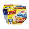 thumbnail image 2 of Gladware Everyday Entree 25oz Medium Square Containers 5ct, 2 of 6