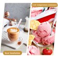 thumbnail image 3 of Monstrate Tenedores de postre de acero inoxidable con asas decorativas de porcelana, cantidad suficiente, ancho, 8 Uds. Mostrada, 3 of 6