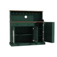 thumbnail image 4 of HLR 48" Modern Wood Kitchen Pantry Cabinet, Coffee Bar with Drawer & Microwave Stand, Dining Room, Green, 4 of 7