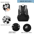 thumbnail image 4 of FORMRS Unisex School Backpack 17" Student Travel Bag with Laptop Compartment, Black and White Geometric, 4 of 7