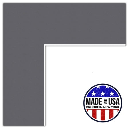 

ArtToFrames 11x30 Mountain Grey Custom Mat for Picture Frame with Opening for 7x26 Photos. Mat Only Frame Not Included (MAT-152)