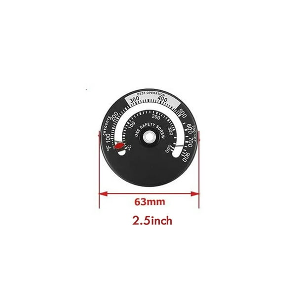 Kiplyki Stove Thermometer Snople Magnet Type Wood Oven Thermometer Pizza Kiln Small size, Boy's, Black