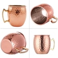 thumbnail image 4 of Coofit Moscow Cup Creative Decorative Stainless Steel Handle Design Copper Mug Mule Cup, 4 of 10