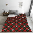 thumbnail image 5 of Fuzoiu Christmas With Character Print Ultra-Soft Micro Fleece Blanket,All Seasons Flannel Throw, Lightweight Blanket for Bed, Sofa, Couch, Movie Night, Camping, and Travel-60"x50", 5 of 7