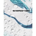 thumbnail image 5 of Outdoor Throw Pillow Cover Water Ocean Ripple Waterproof Cushion Covers 2 Pack Teal and White Pillow Cases Home Decoration for Patio Garden Couch Sofa, 5 of 6
