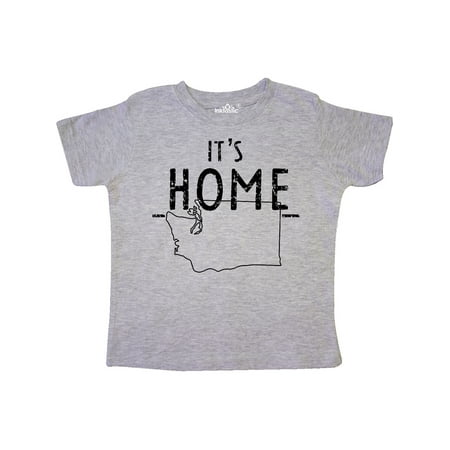 

Inktastic It s Home- State of Washington Outline Distressed Text Gift Toddler Boy or Toddler Girl T-Shirt