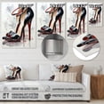 thumbnail image 4 of Designart "Black And Red High Heels Euphony II" Fashion Metal Wall Art Prints, 4 of 5