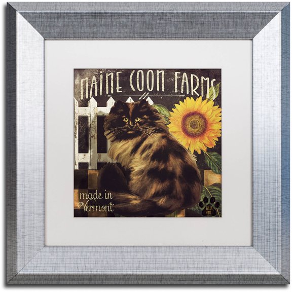 Trademark Fine Art "Vermont Farms VI" Canvas Art by Color Bakery White Matte, Silver Frame