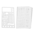 thumbnail image 1 of GUOOL Pochoirs Réutilisables pour Journal, Modèle de Dessin pour Graffiti, Projets DIY, 12 Pcs, 1 of 9