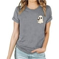 thumbnail image 5 of Jsaierl Halloween Shirts Women Funny Pumpkin Ghost Graphic Tees Going Out Crewneck T-shirt Short Sleeve Holiday Blouse Tops Halloween Gifts, 5 of 9