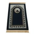 thumbnail image 3 of Alfombra musulmana Alfombras de área Decoración plegable Portátil Elegante Grueso Suave Alfombra de piso turco Eid Ramadan niños Hombres Mujeres Interior Exterior 80x120cm Flor BLESIY Alfombra de rezo, 3 of 8