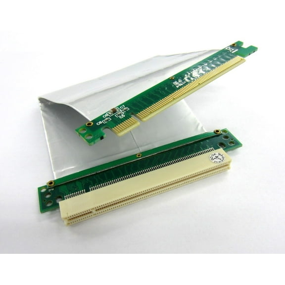 PCI-E Express16X Riser with Silver Flex High Speed Crypto Mining Cable