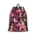 thumbnail image 3 of Daiia Rose Flowers Vintage Canvas Backpack for Men and Women ,Hiking Backpack,Travel Laptop Bag for School,Large Capacity Backpack, 3 of 8
