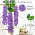 thumbnail image 4 of Wisteria Hanging Flowers, 3.6 Feet/Pcs Pink Wisteria Artificial Flowers, Fake Wisteria Flowers Garland, Hanging Wisteria Vines for Bedroom Wedding Home Party Wall Decoration, 4 of 5