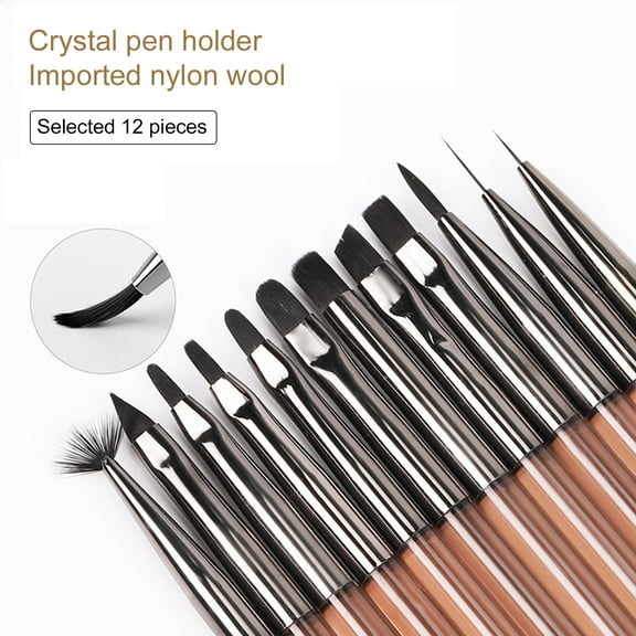 Jiaroswwei Nail Liner Brush Smooth Artwork Painting Ultra Thin Drawing Liner Brush DIY Abstract Beauty Tool for Manicure
