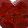 thumbnail image 3 of Benzara BM229881 Stéatite à Facettes Coeur Accent Décor & 44; Rouge - Moyen, 3 of 5