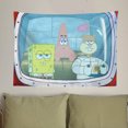 thumbnail image 4 of Cute Dormitory Room Decoration Tapestry SpongeBob SquarePants Octopus Brother Hanging Paintings  Dormitory Wall Covering Cloth, 4 of 5