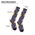 thumbnail image 5 of Bingfone Compression Socks For Women And Men Long Socks For Running Athletic Cycling Nurse-Cartoon Dinosaur Scooter Sport Blue, 5 of 9