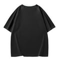thumbnail image 3 of AHTJRT Mens Dye Blocked Harajuku Inspired Tees Loose Fit Crew Neck Summer Tops Black 2XL, 3 of 3