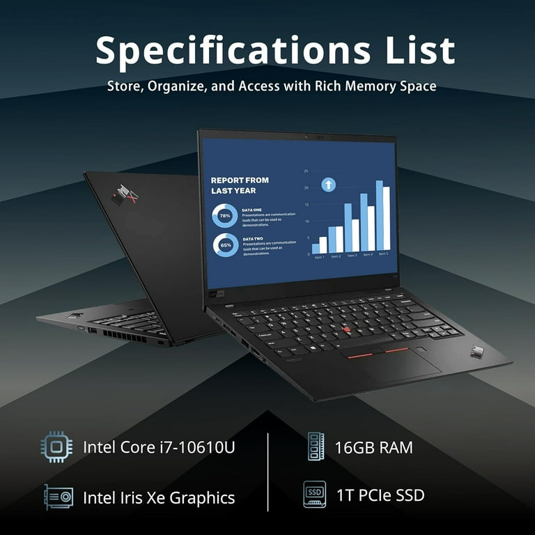 Lenovo Thinkpad X1 Carbon Gen 8 Touchscreen Laptop, 14.0 Lenovo Thinkpad X1 Carbon Gen 8 Touchscreen Laptop, 14.0