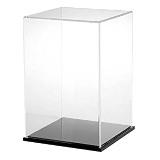 Caja de herramientas a prueba de polvo Vogacara de exhibición de juguete de acrílico transparente 18x14x30cm